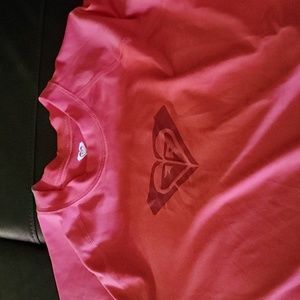 Roxy Women's Standard Whole Hearted Long Sleeve UV Rashguard size xl coral color